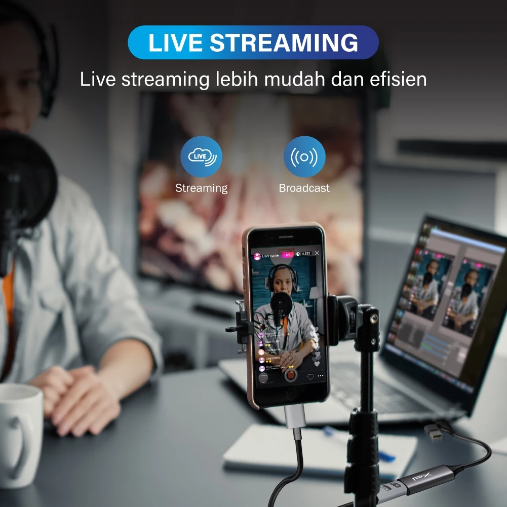Video Capture HDMI Card Video USB3.0 USB Type C with Loop PX CAP1920