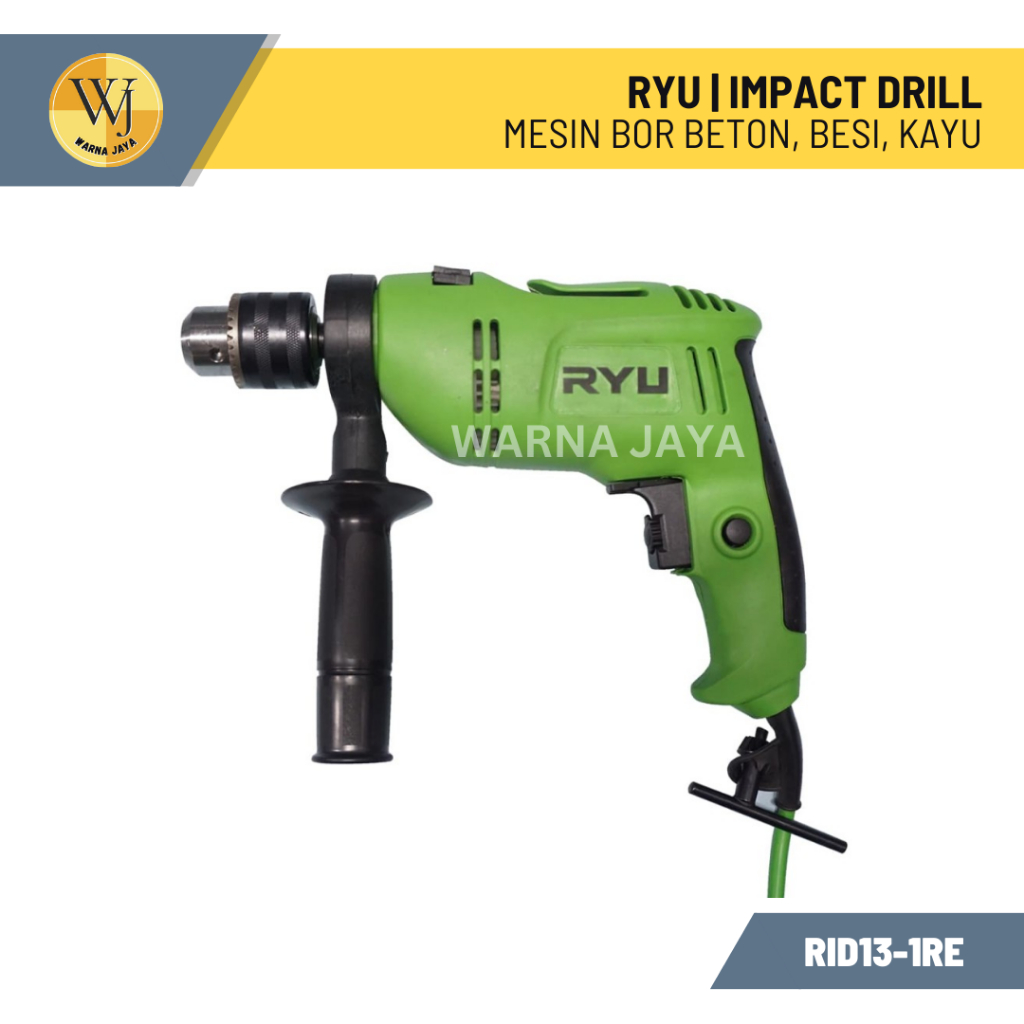 Jual RYU Impact Drill RID13-1RE / Mesin Bor Beton, Besi & Kayu | Shopee ...