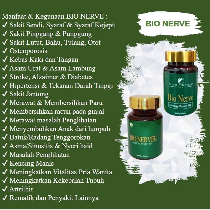 Jual Bio Herbal Nerve Nervee 100% Original Bpom Indonesia - Obat Sakit ...
