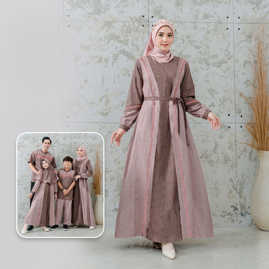 Jual silmi indira gamis untuk kondangan model terbaru gamis simpel