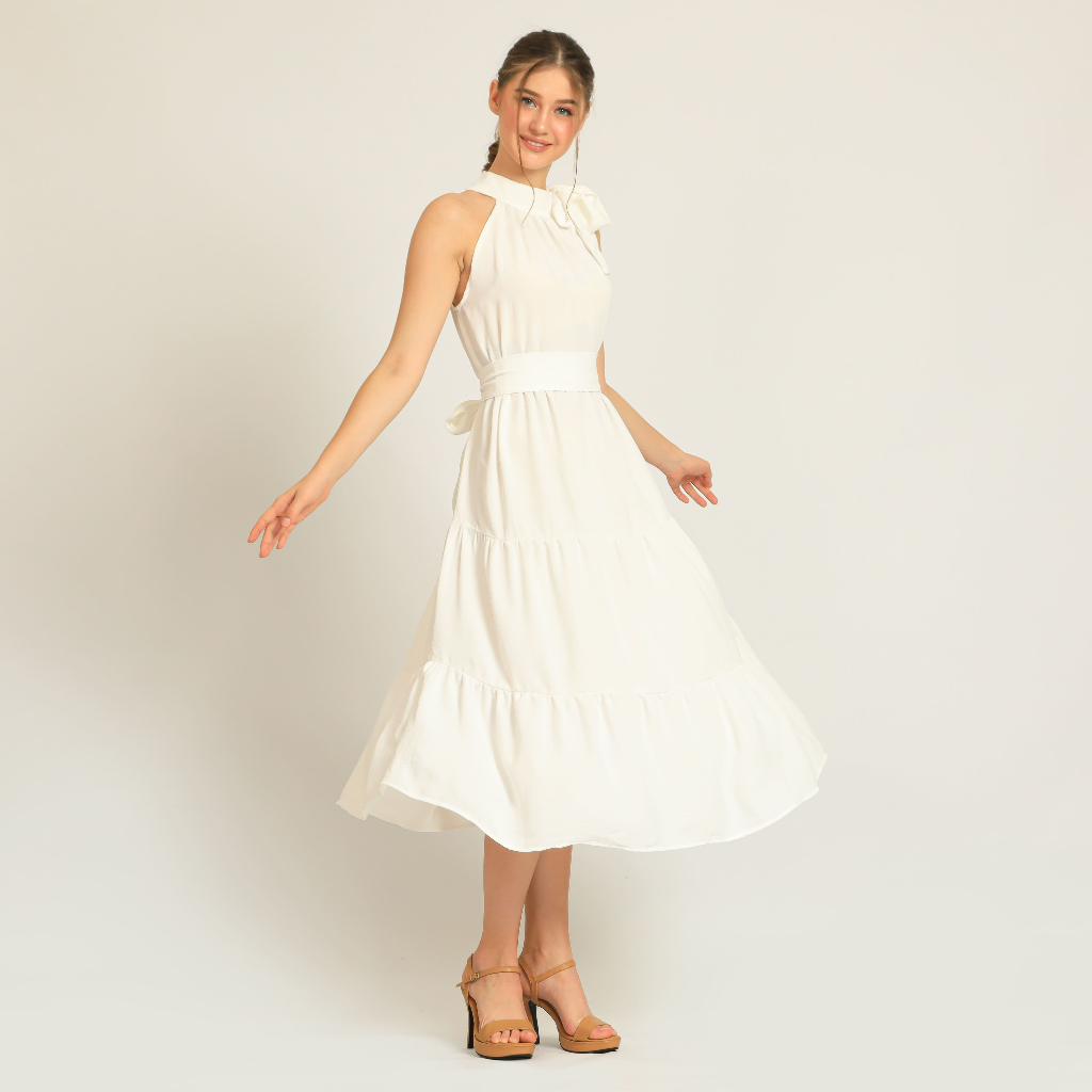Gisella™ - Pleated Dress with Button and Pockets main image 1