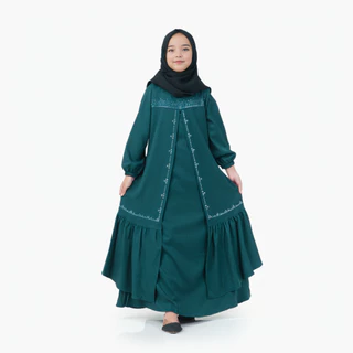 Zaskya Dress Kids Baju Gamis Anak Perempuan Usia 5Th Sampai 13Th Pakaian Muslim Wanita Mix Swaroski