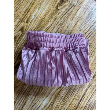 Rok Plisket Bludru 7 8 Spring Autumn Woven Hight Waist Plester Midi Skirt Rok Velvet Mewah