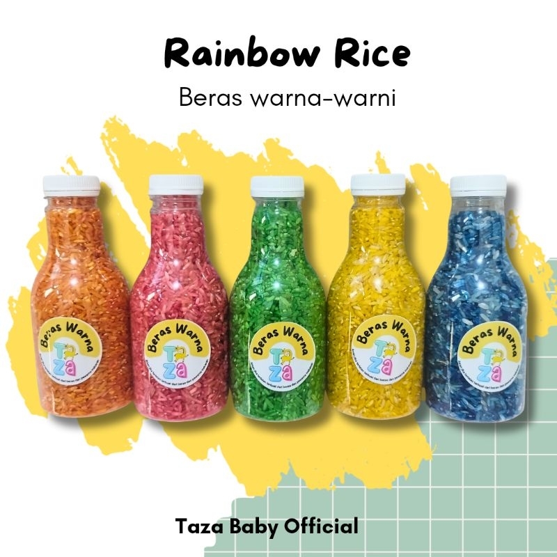 Jual Rainbow rice | Beras warna warni | Sprinkle | Beras mainan anak ...