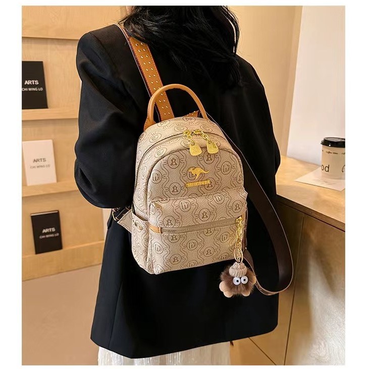 Jual BJ64752 - KHAKI/COFFEE/BEIGE TAS RANSEL WANITA BACKPACK TAS WANITA ...