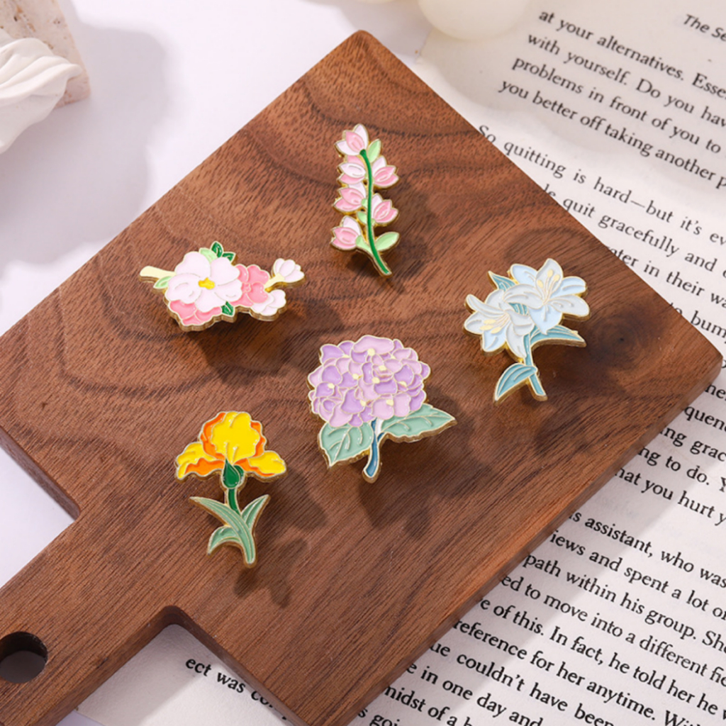 Jual Bros Pin motif Bunga Flower cantik Bros gambar korea fashion Bross ...