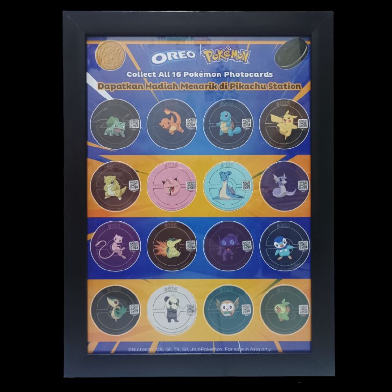 Jual Circular Card Oreo Pokemon Set Album Frame Figura Official Special ...