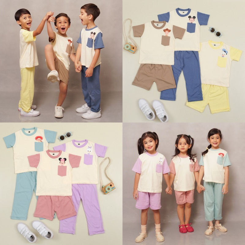 Jual Pastel Playset 3 in 1 - Disney Series / Baju anak unisex 1-10tahun ...