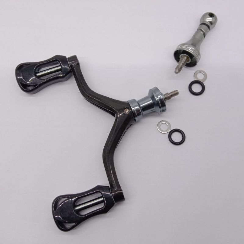 Jual Spare Part Handle Fishing Reel with Reel Stand Carbon twin ...