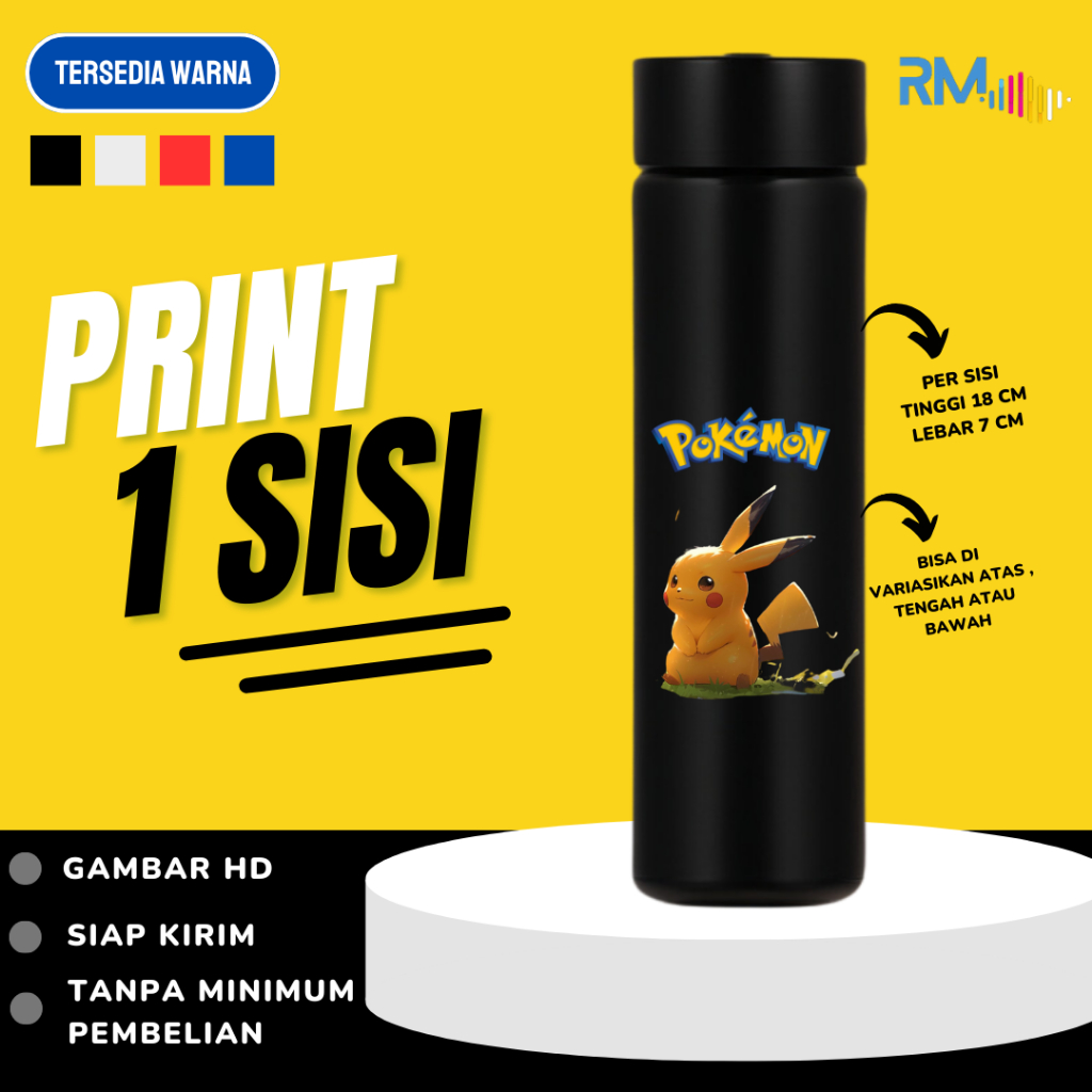 Jual Tumbler Stainless Dengan Suhu Led Custom Print Uv Aesthetic Tahan Panas Dingin Shopee 1539