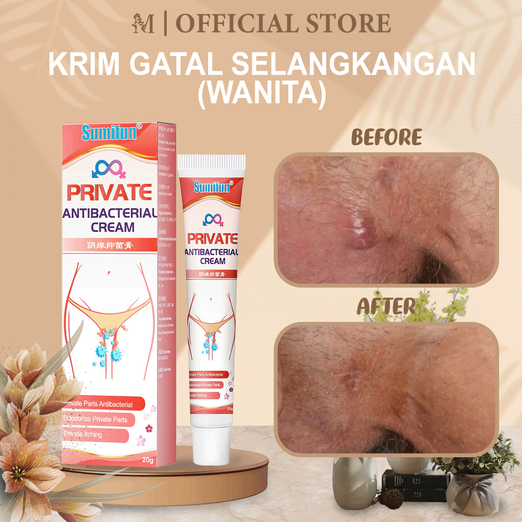 Jual SUMIFUN Private Antibacterial Cream Obat Gatal Selangkangan ...