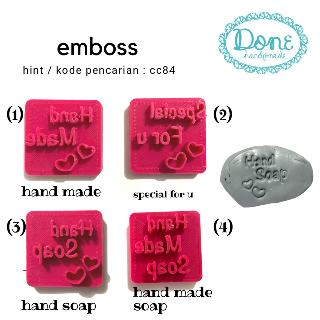 Jual Soap emboss stempel sabun stempel handmade soap sabun tangan cc84 ...