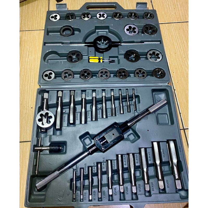 Set Maschio E Filiera M25 X 2.0 Burkit - Filettatura Manuale Destrorsa Per Metalli - Foto 13