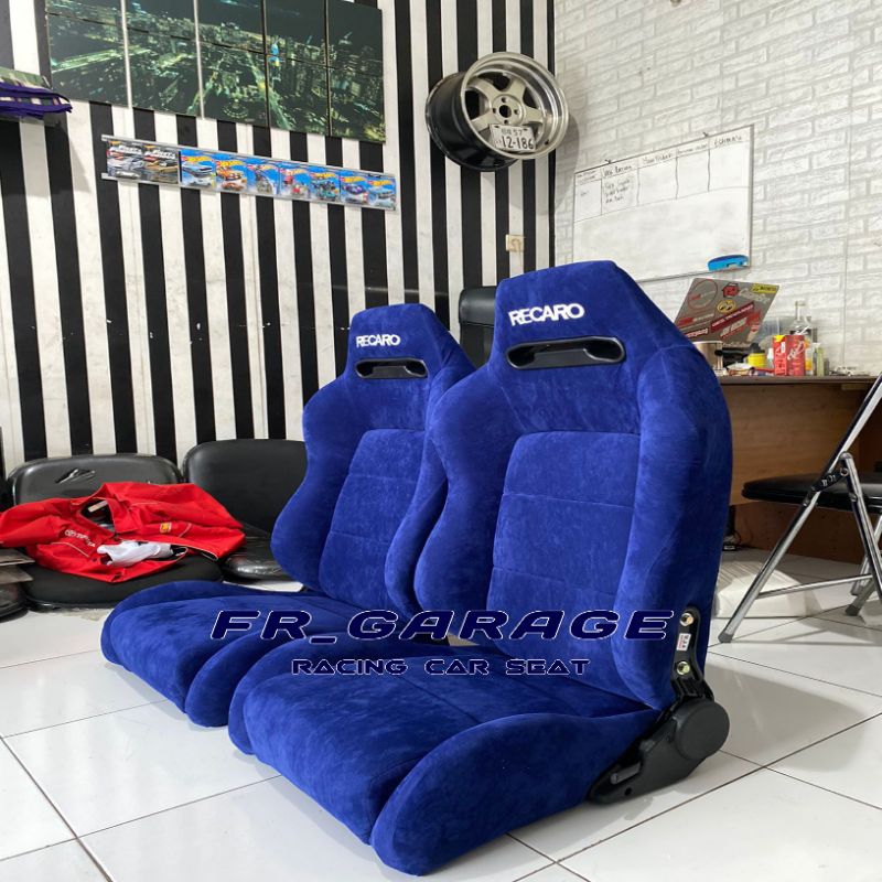 Jual JOK MOBIL RACING SR3 SUEDE BIRU UNIVERSAL | Shopee Indonesia