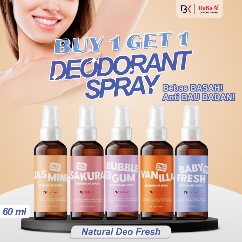 Jual Beli 1 Gratis 1 Natural Deodorant Spray Tawas Atasi Bau Badan