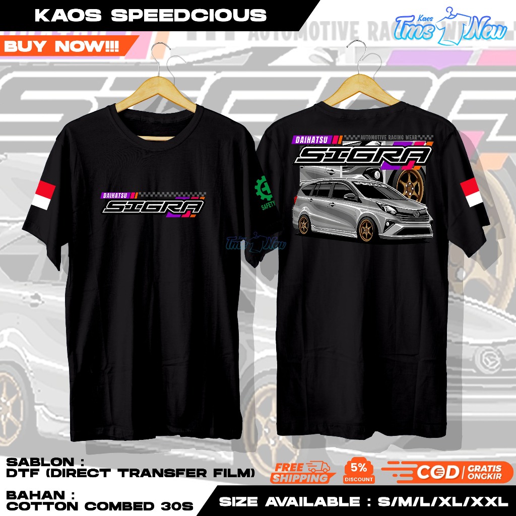 Jual Kaos Racing Mobil Daihatsu Sigra Modifikasi Terbaru Tshirt Sablon ...