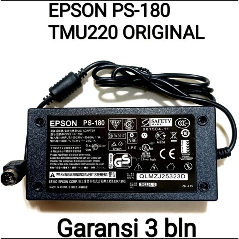 Jual Adaptor Epson PS180 PS 180 PS-180 TMU220 TM-U220 TMU-220 New ...