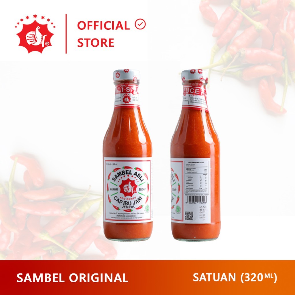 Jual Sambal Asli Cap Ibu Jari Jempol 320ml | Shopee Indonesia