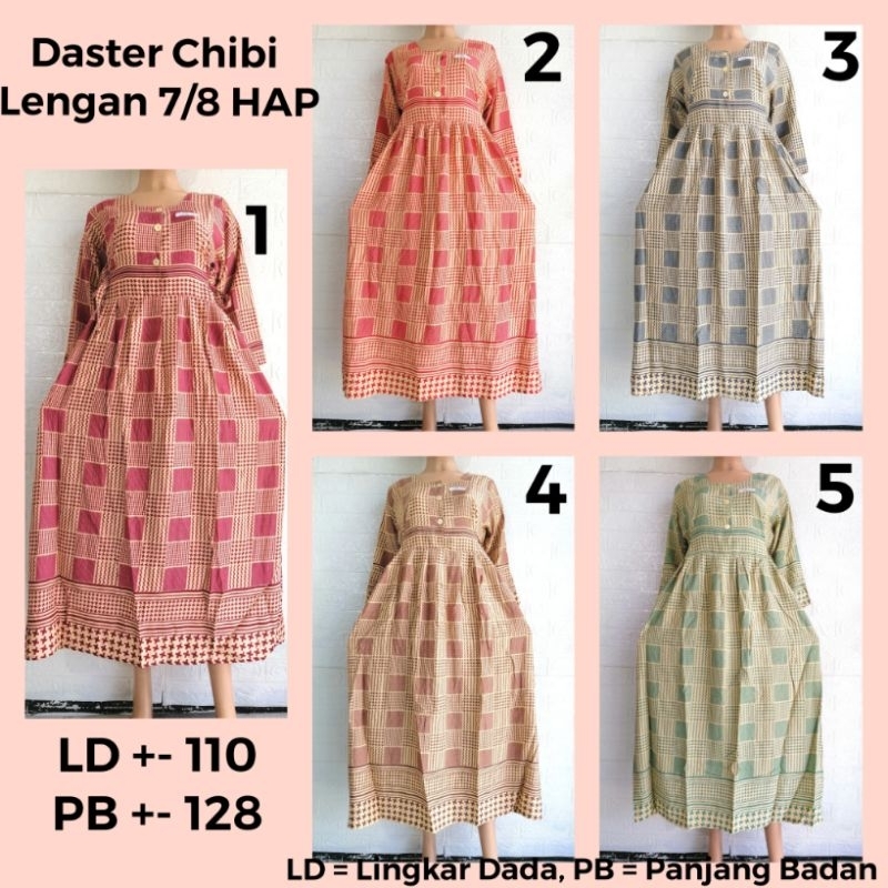 Jual DASTER CHIBI LENGAN 7/8 HAP MODERN KEKINIAN BUSUI FRIENDLY ADEM ...