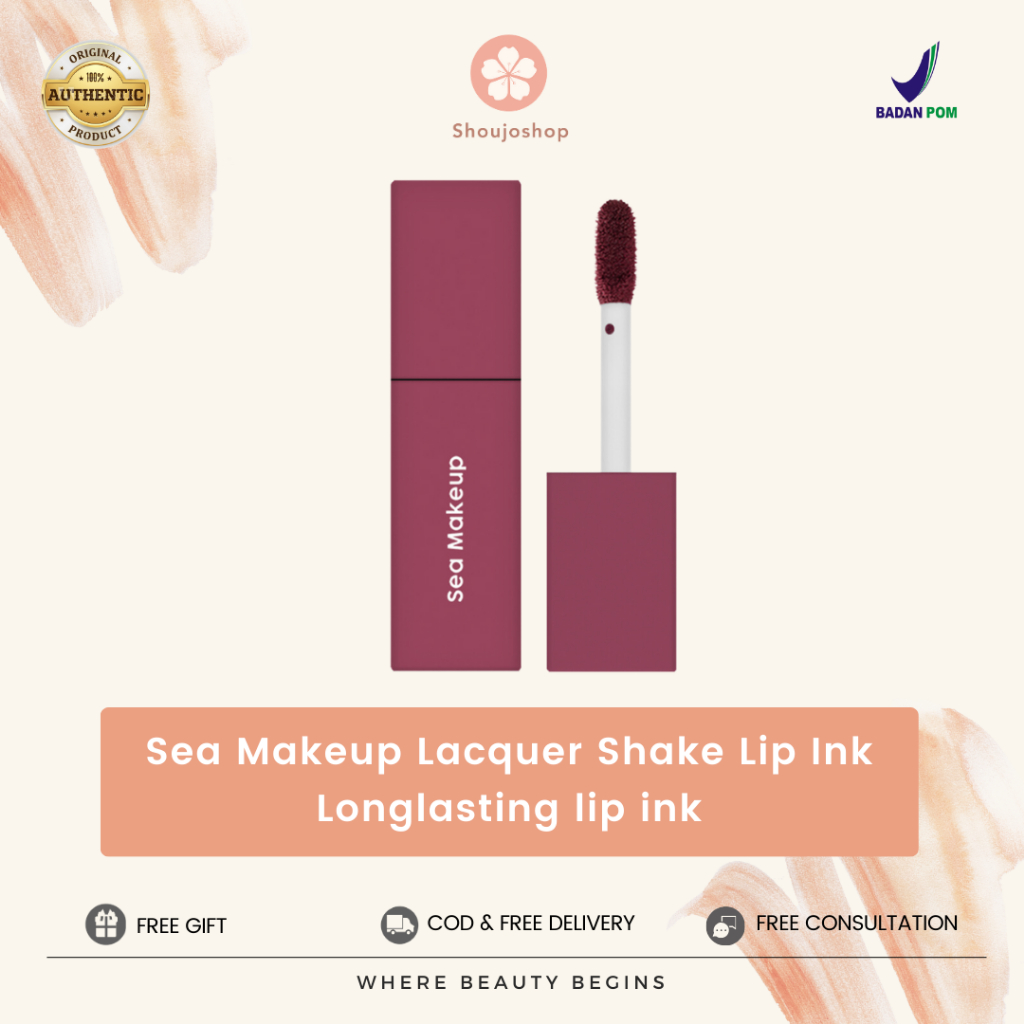Jual Sea Makeup Lacquer Shake Lip Ink Longlasting lip ink | Shopee ...