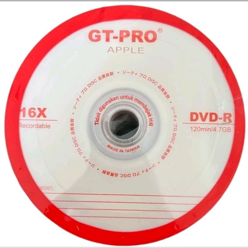Jual DVD-R GT-PRO ISI 50 PCS 16 x 4,7 GB | Shopee Indonesia