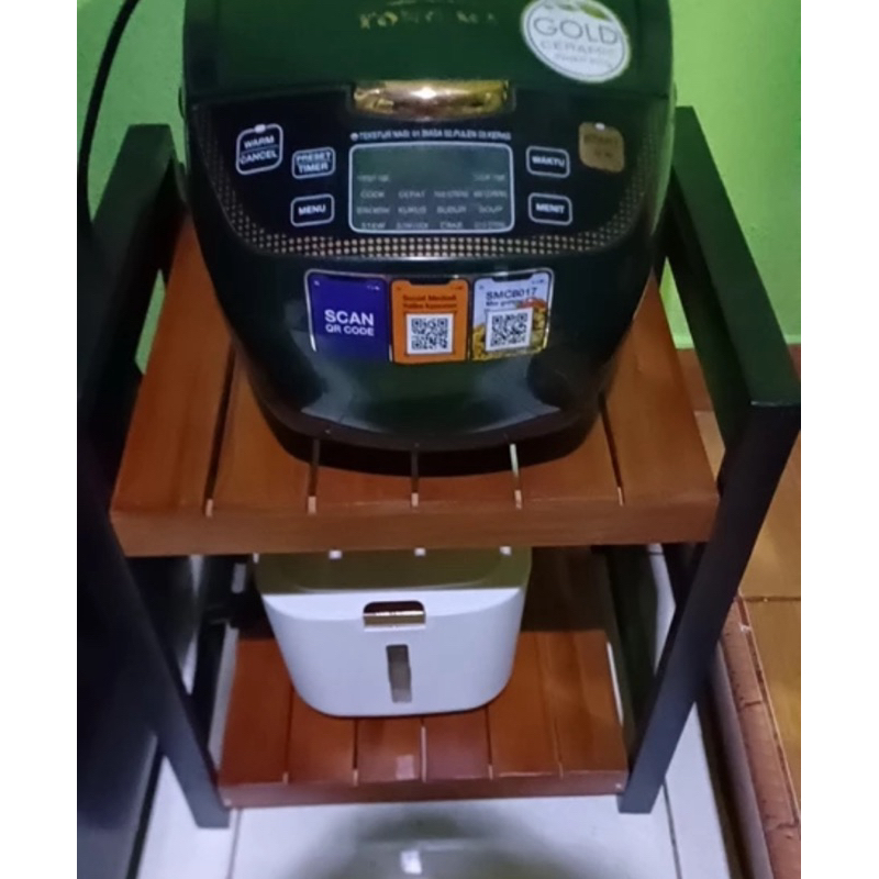 Jual Harga Miring Model Baru 2 Susun Meja Dispenser Galon Rak Rice ...