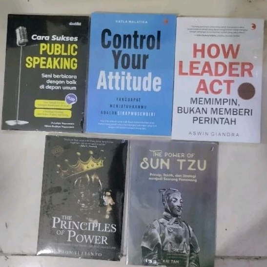 Jual Paket 5 Buku Motivasi Cara Sukses Public Speaking Control Your