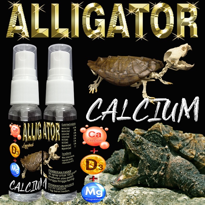 Jual ALLIGATOR CALCIUM LIQUID +D3 KALSIUM CAIR REPTILE SUPLEMEN ...