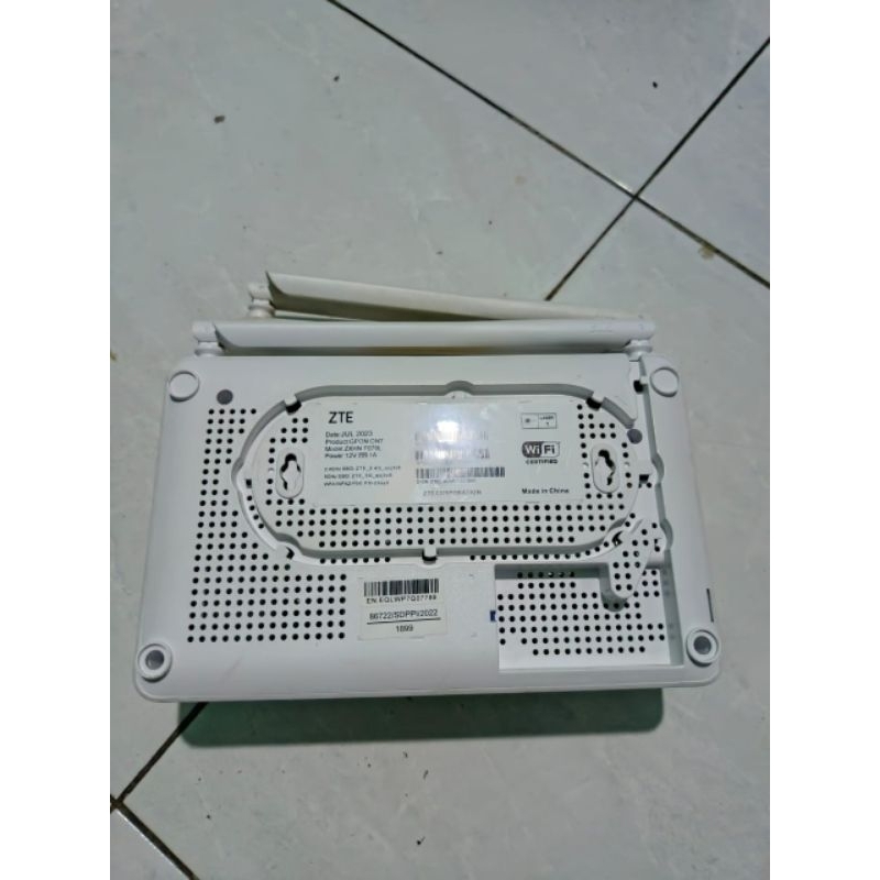 Jual Router ZTE GPON ONT ZXHN F679L Plus Adaptor Dual Band Port Biru ...