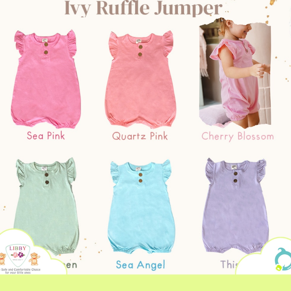 Jual KODE V44S LIBBY Earth Colour Jumper Ruffle Ivy 1 Pcs | Shopee Indonesia