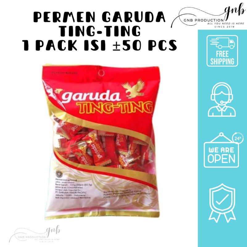 Jual PERMEN GARUDA TING-TING 1 PACK ISI 50 PCS | Shopee Indonesia