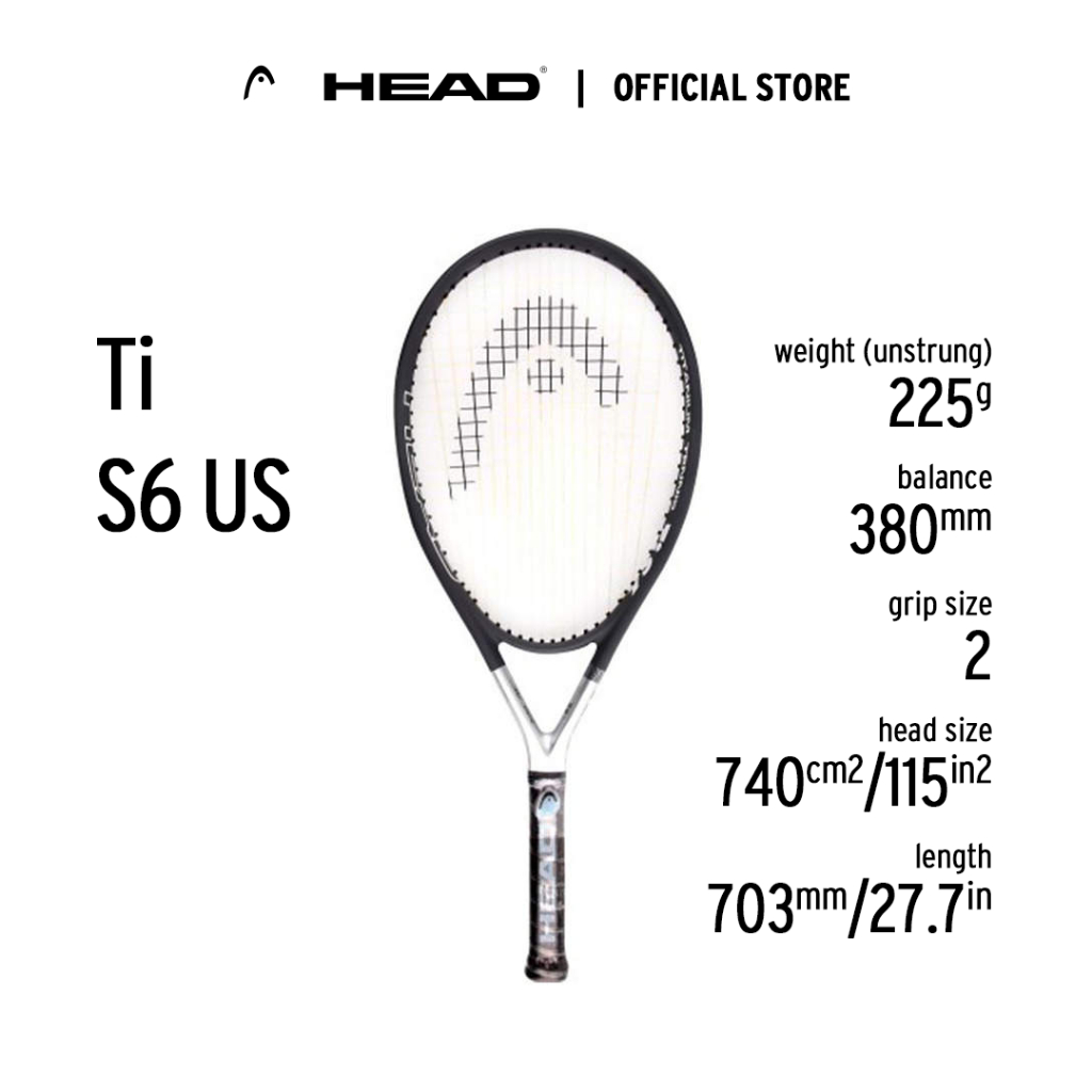 Jual HEAD Racket TI. S6 US - Raket Tennis FREE Cover Bag | Shopee Indonesia