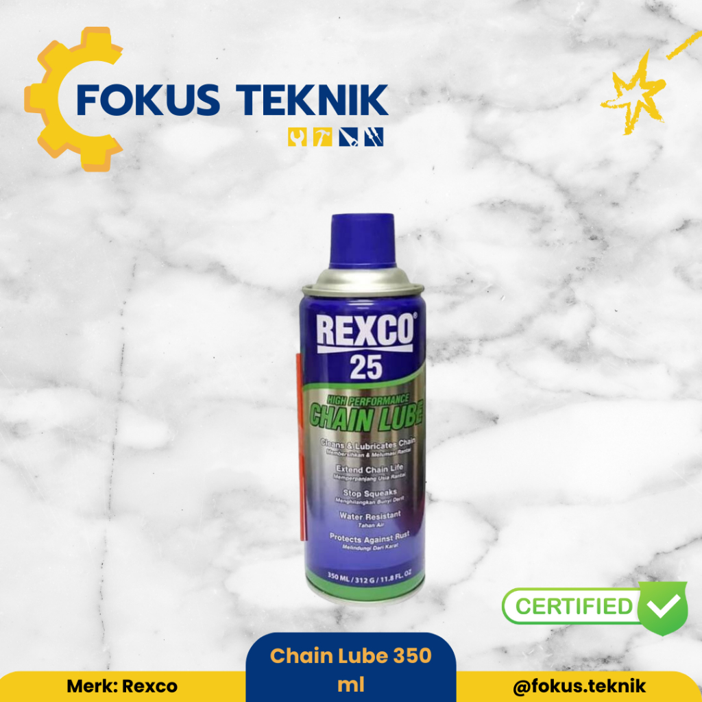 Jual Rexco 25 Pelumas Rantai (High Performance Chain Lube) 350 Ml ...