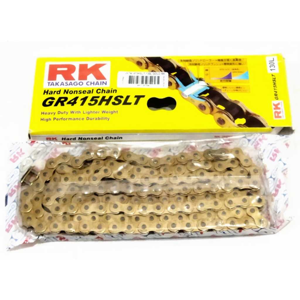 Jual RK Takasago Chain Rantai Roda Motor 415HSLT 428HSLT Gold | Shopee ...