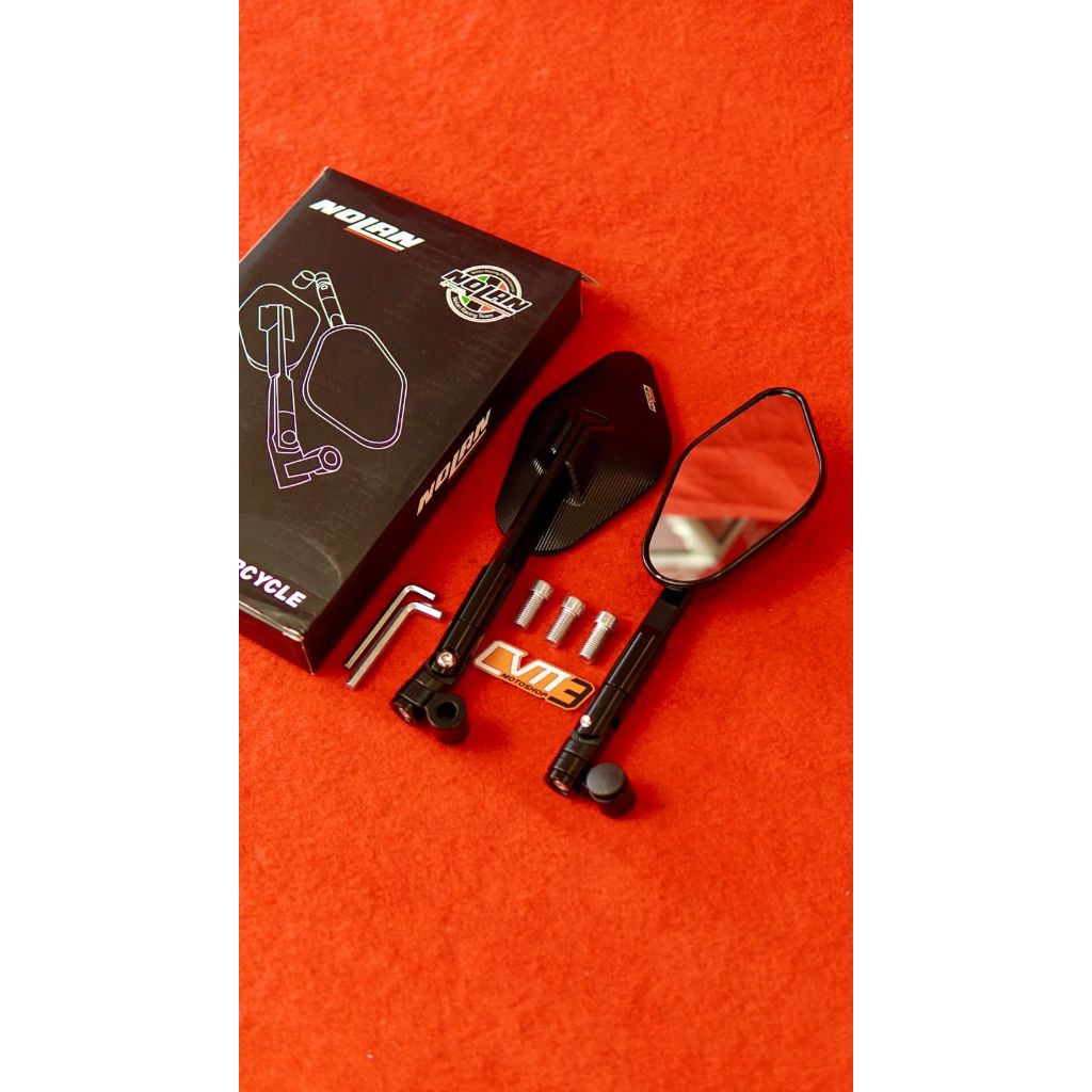 Jual Spion Oktagon Ellise Original Mirror blue Full Cnc Universal Motor ...