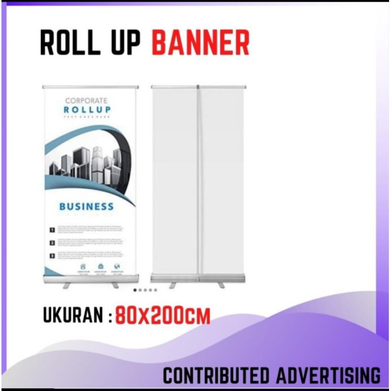 Jual Roll Baner ukuran 80x200cm ( Rangka Saja ) | Shopee Indonesia