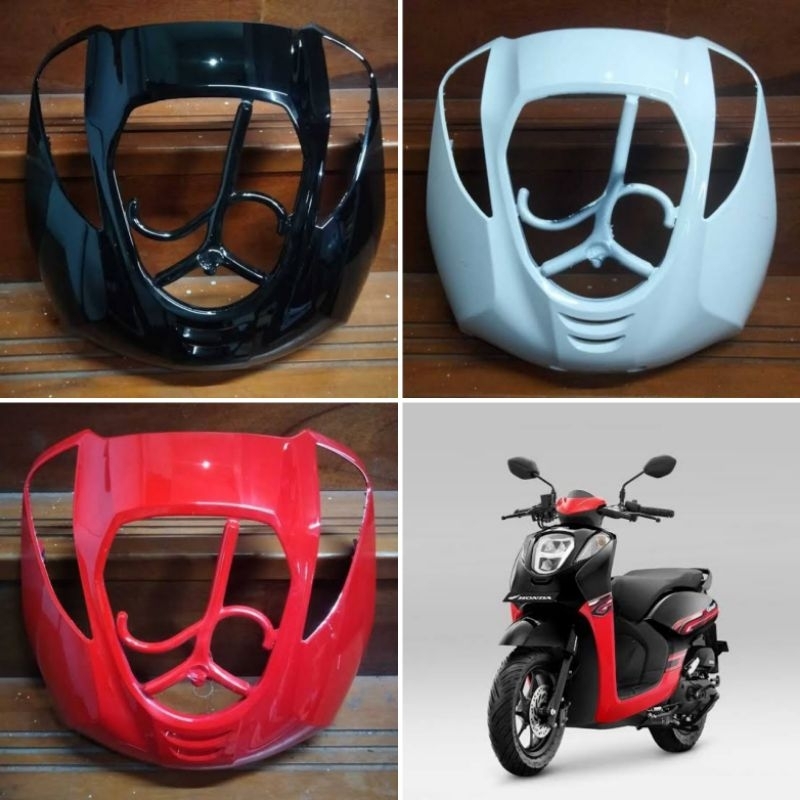 Jual Cover Panel Tameng Depan Kap Honda Genio Body Hitam Putih Merah Vr Shopee Indonesia