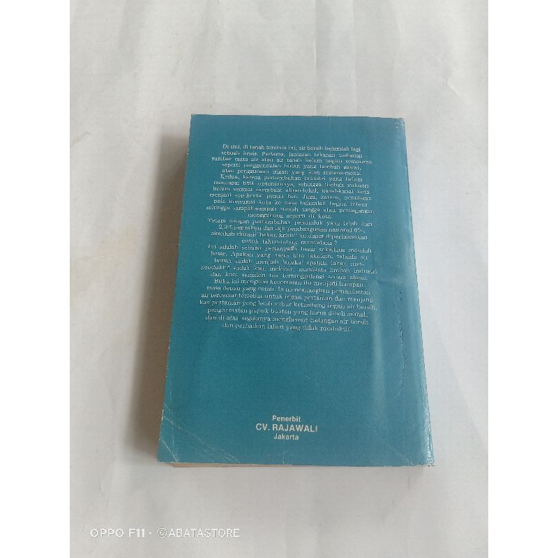 Jual BUKU PENCEMARAN AIR DAN PEMANFAATAN LIMBAH INDUSTRI U N MAHIDA ...