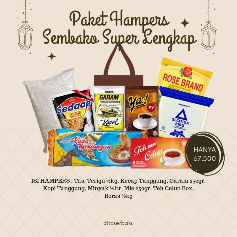 Jual PAKET HAMPERS SUPER LENGKAP (SEMBAKO B) | Shopee Indonesia