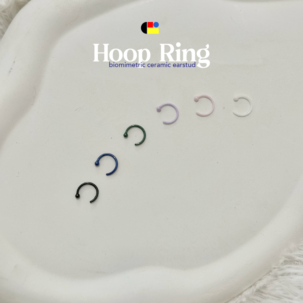 Jual [Biomimetic Ceramic Medical Earrings] Hoop Ring | Shopee Indonesia