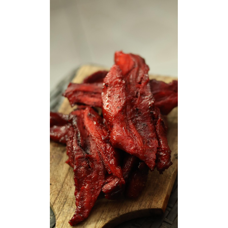 Jual chasio babi/ charsiu/ jasio/ sweet roasted pork belly 250gr ...