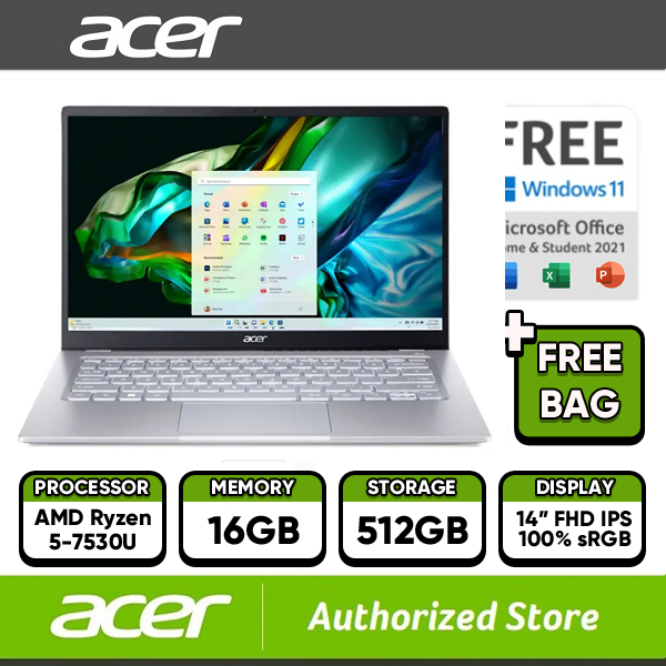 Jual Acer Laptop Swift Go 14 SFG14-41-R9YR AMD Ryzen 5-7530U 16GB 512GB ...