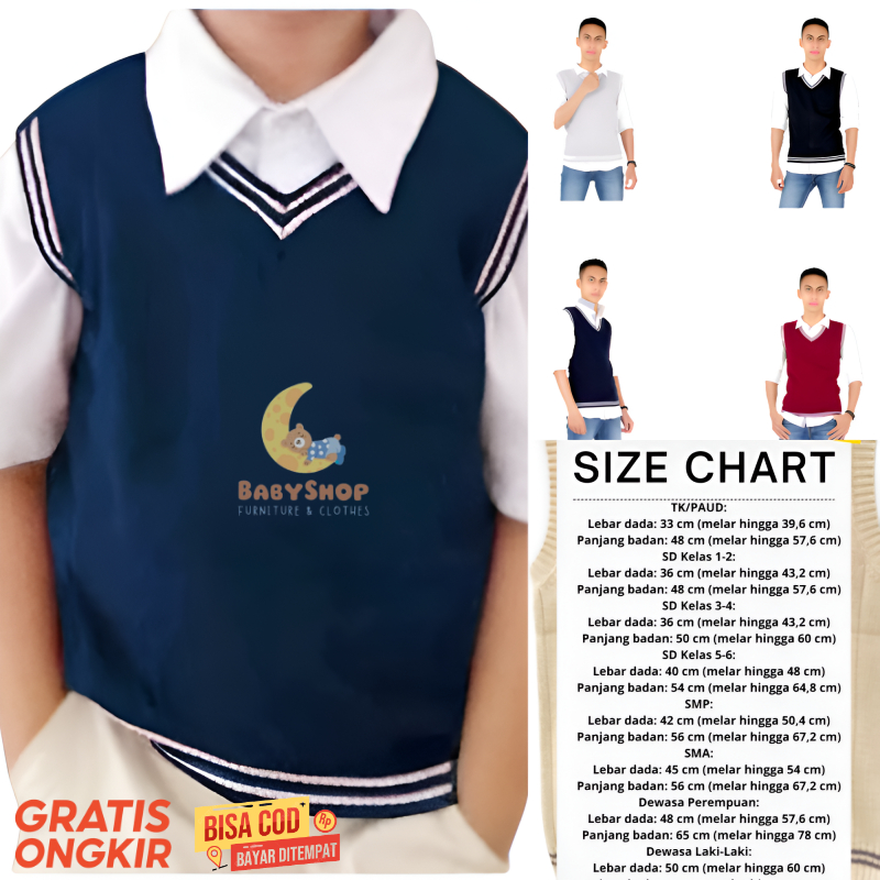 Jual Seragam Rompi Sekolah SD, SMP, SMA - Model Terbaru, Kualitas ...