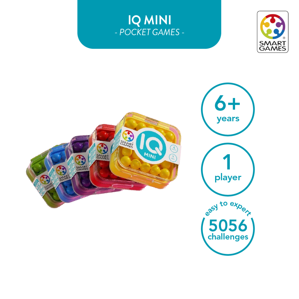 SmartGames IQ Mini: Gioco Rompicapo Tascabile Con Blocchi E Sfide Per Allenare La Mente - 4