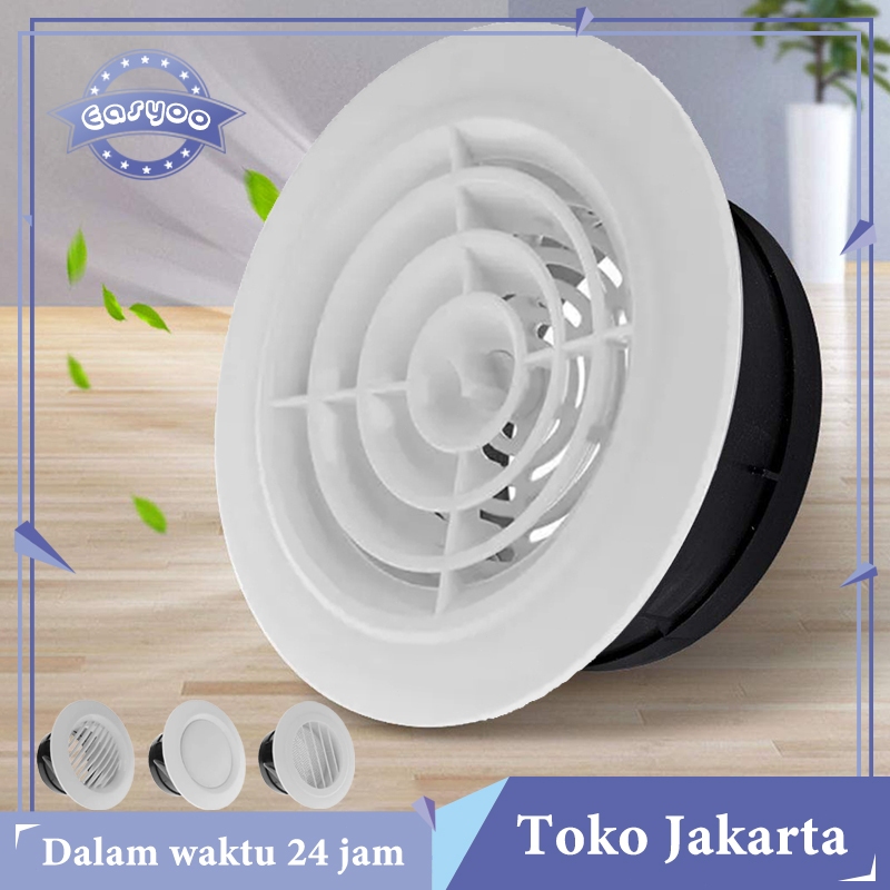 Jual 4inch Ceiling Round Air Grill Abs | Grill Penutup Inline Duct ...