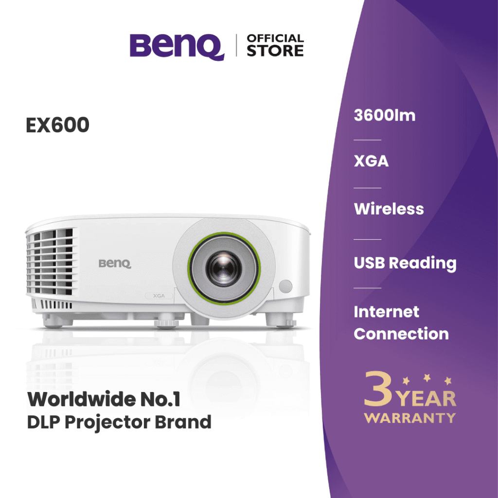 Jual BenQ EX600 3600lm XGA Wireless DLP Meeting Room Smart Projector ...