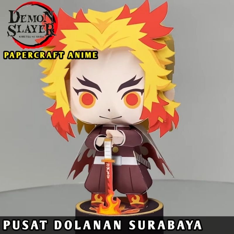 Jual DEMON SLAYER Papercraf anime figure kimetsu no yaiba Kyojuro ...