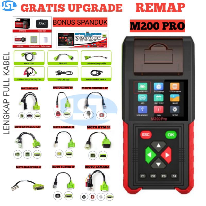 Jual SCANNER JDIAG M200 PRO Fitur REMAP ECU HONDA KABEL SEMUA MOTOR ...