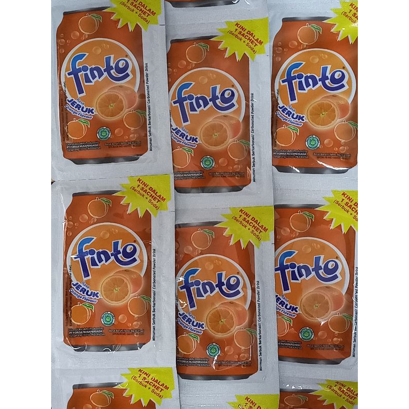 Jual FINTO minuman serbuk rasa buah @ 6 Gr (1 paket 3 Renteng) | Shopee ...