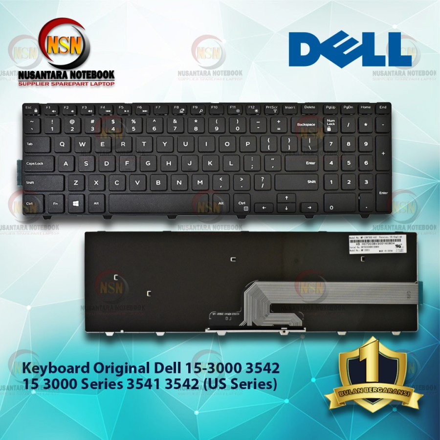Jual Keyboard Original Laptop For 15 3000 3541 - Black Series | Shopee ...